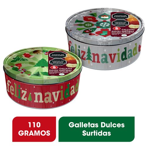 GALLETA NAVIDAD NOEL COFRE PEQUE *110GR
