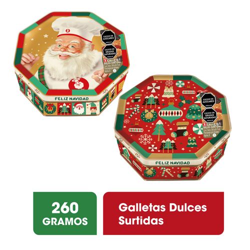GALLETAS NAVIDAD NOEL OCTAGONAL *260GR
