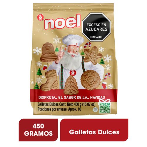 GALLETAS NAVIDAD NOEL BOLSA *450GR
