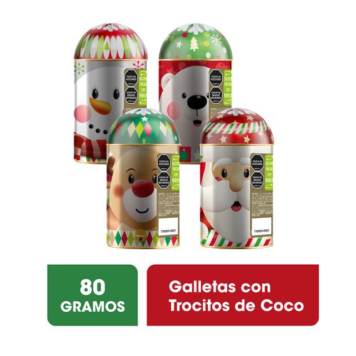 GALLETA NAVIDAD NOEL MARACA COFRE *80GR