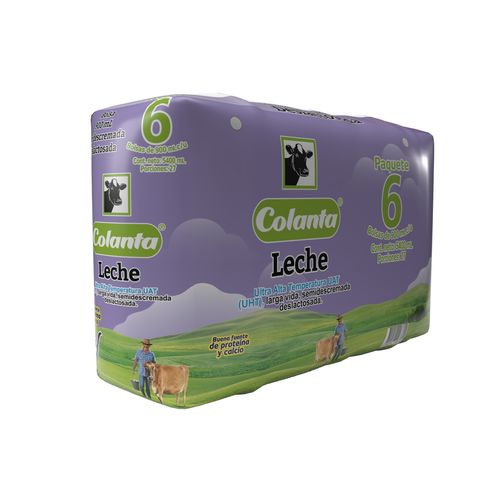 LECHE UHT COLANTA DESLACTOSADA X6 *900ML