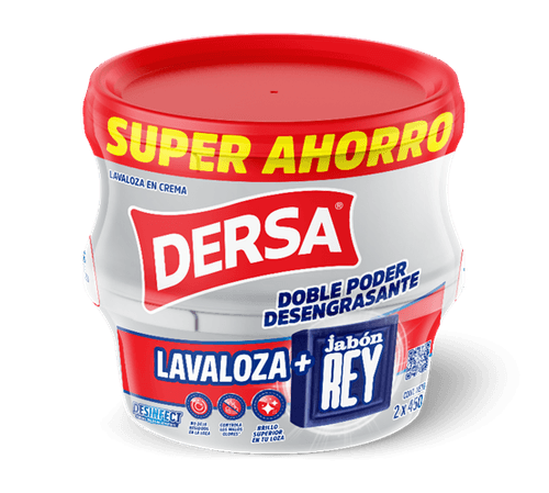 DUO CREMA LAVALOZA DERSA JAB REY *450GR