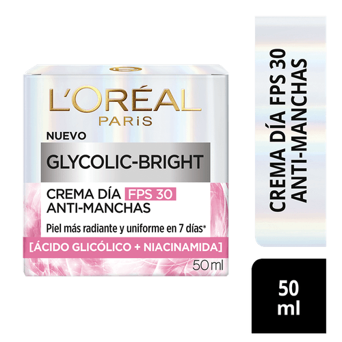 CREMA LOREAL GLYCOLIC BRIGHT SPF30 *50ML