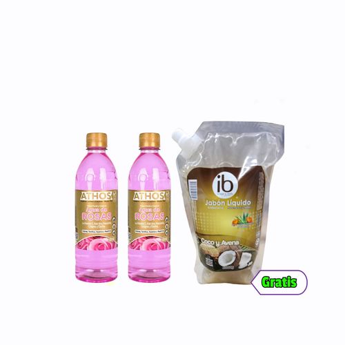 OF AGUA DE ROSAS *500ML+GTS JAB *1000GR