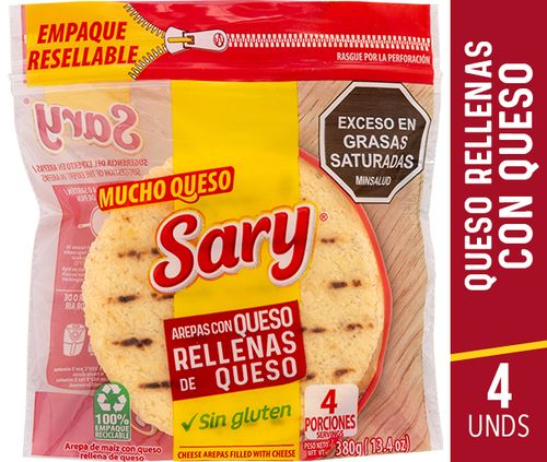 AREPA DE QUESO RELL SARY  x 380GR