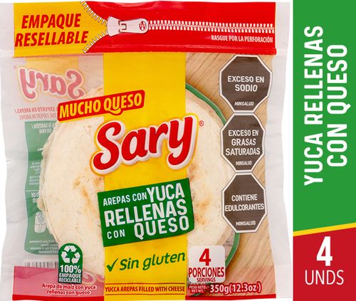 AREPA DE YUCA QUESO SARY  x 350GR