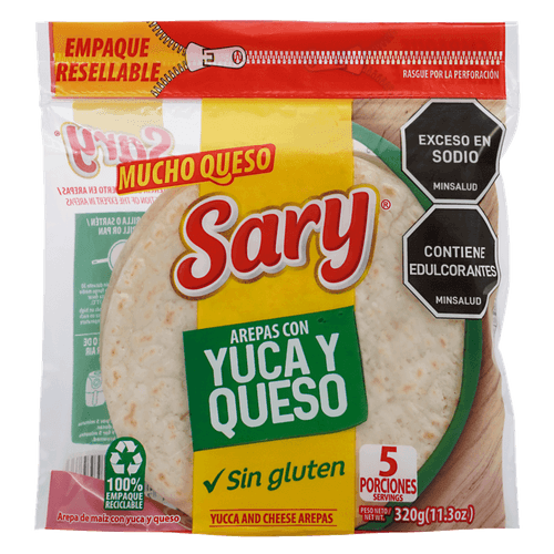 AREPA DE YUCA QUESO SARY  x 300GR