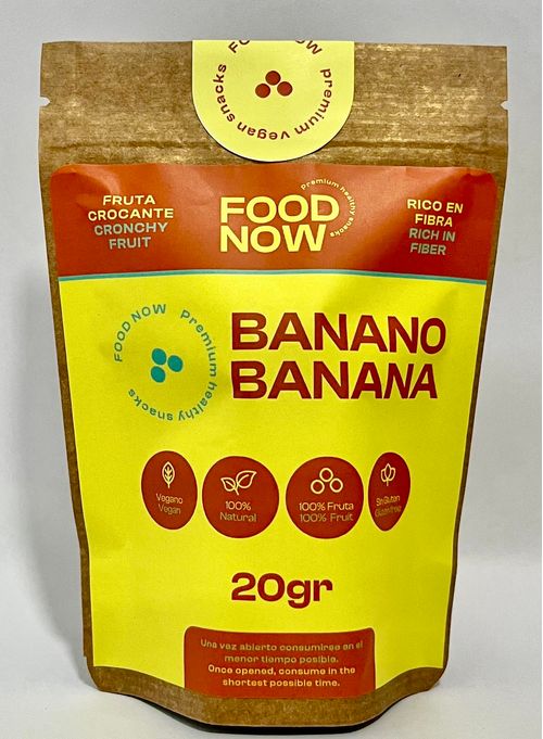 BANANO LIOFILIZADO FOOD NOW *20GR