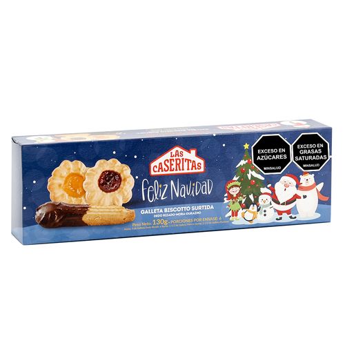 GALLETA CASERITAS BISCOTTO SURTIDA*130GR