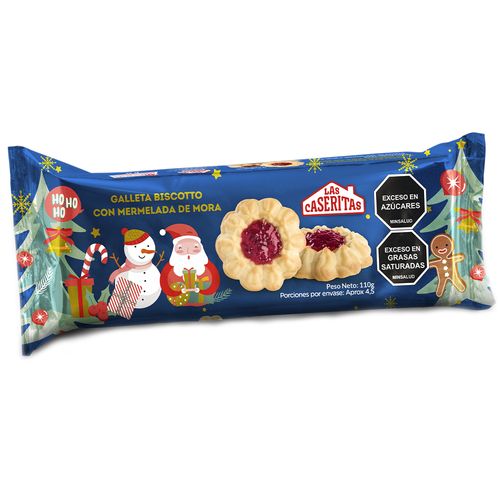 GALLETA CASERITAS BOSCOTTO MORA *110GR