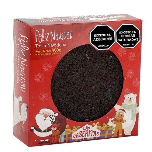 TORTA NAVIDENA CASERITAS ENVINADA *400GR