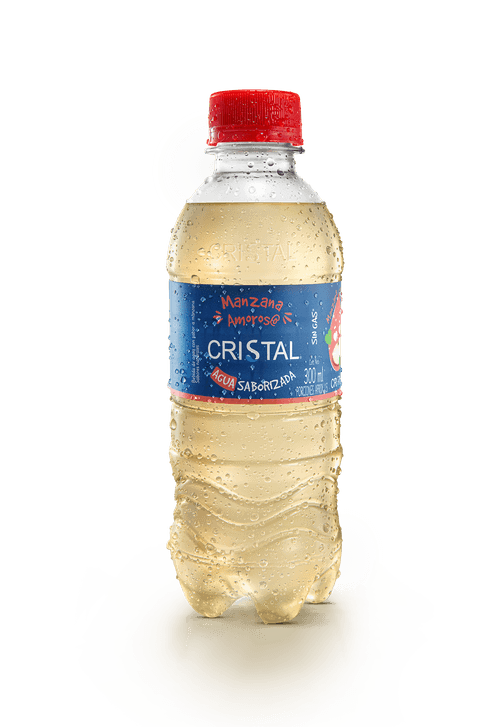 AGUA CRISTAL MANZANA PET *300ML