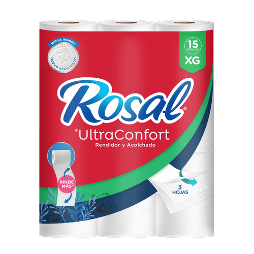 PAPEL HIG ROSAL XG 25M 3P *15UND