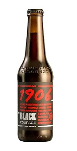 CERVEZA 1906 BLACK COUPAGE VIDRIO*330ML