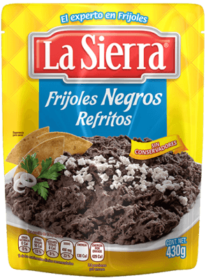 FRIJOLES REFRITO NEGROS LA SIERRA *430GR