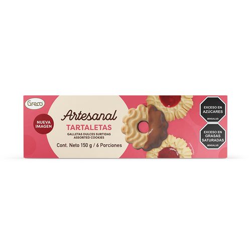 ARTESANAL TARTALETAS SURTIDAS *150GR
