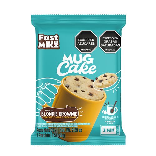 MUG CAKE BROWNIE SABOR A VAINILLA *65GR