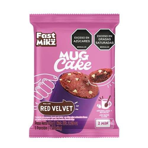 MUG CAKE BROWNIE RED VELVET *65GR