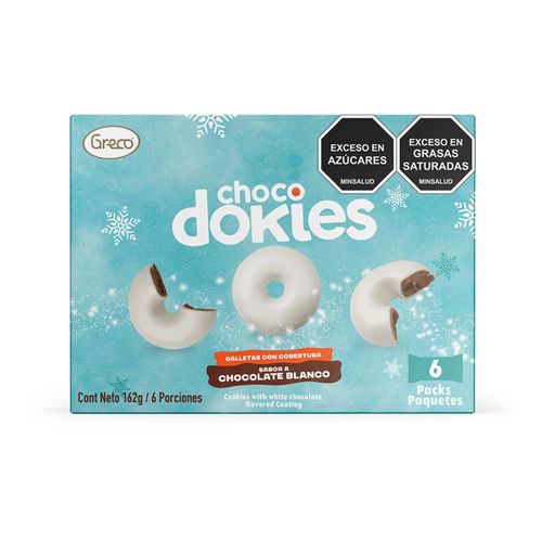 GALLETAS CHOCDOKIES CHOCO BLANCO *162GR