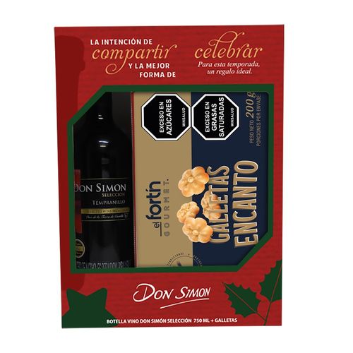 VINO DON SIMON *750ML+GTS GALLETAS ENCAN