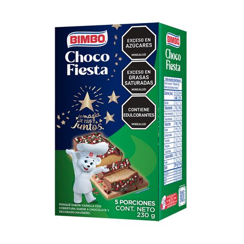 PONQUE BIMBO CHOCOFIESTA *230GR