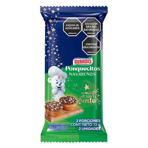PONQUECITOS BIMBO NAVIDENOS *72GR