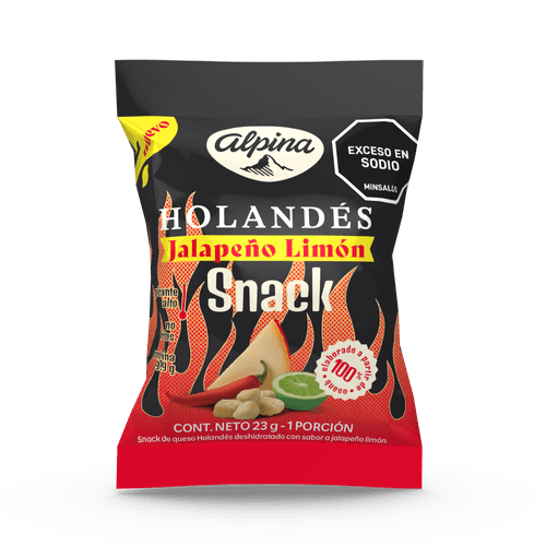SNACK QUESO JALAPENO LIMON ALPINA *23GR