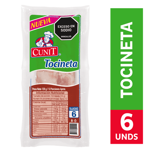 TOCINETA CUNIT X6 *120GR