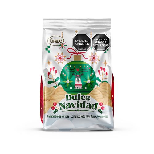 GALLETAS DULCE NAVIDAD BOLSA *180GR