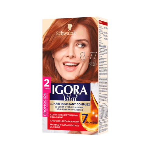 TINTE 8-77 COBRIZO CLARO IGORA VITAL DT