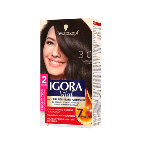 TINTE 3-0 CASTAÑO OSCURO IGORA VITAL DT