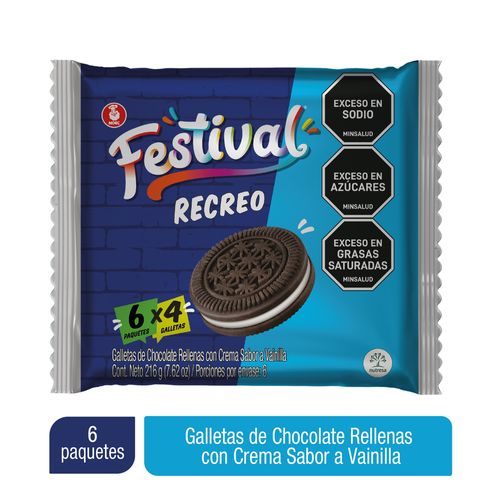 GALLETA FESTIVAL RECREO X6 *216GR