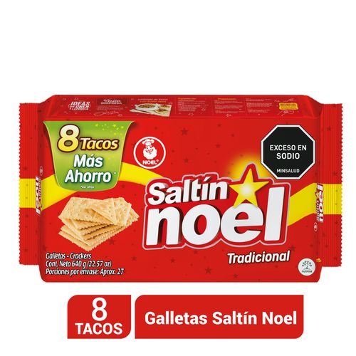 GALLETA SALTIN NOEL TACOS X8 *640GR