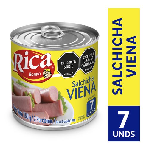 SALCHICHA VIENA RICA LATA *150GR