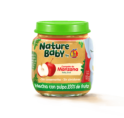 COMPOTA MANZANA NATURE BABY *113GR