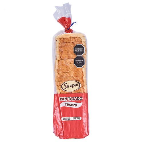 PAN TAJADO CASERO SERVIPAN *450GR