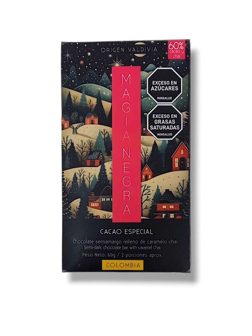 CHOCOLATE MAGIA NEGRA CARAMEL CHAI *60GR