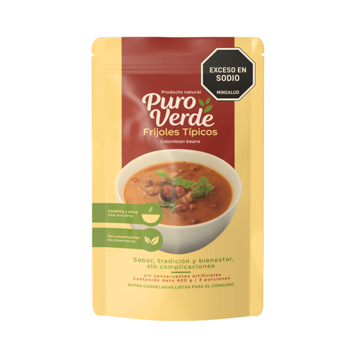 SOPA FRIJOLES TIPICOS PURO VERDE  VEG*40