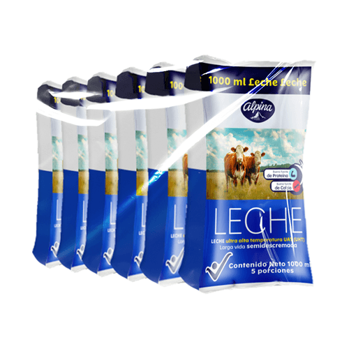 MPL LECHE ALPINA BOLSA X6 *1LT