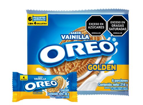 GALLETA OREO GOLDEN VAINILLA X6 *216GR