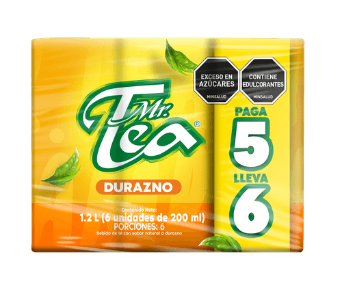 MR TEA DURAZNO PAG5 LLEV6 *200ML