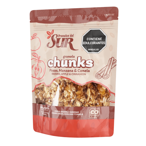 CEREAL GRANOLA CHUNKS MANZ CANELA *250GR