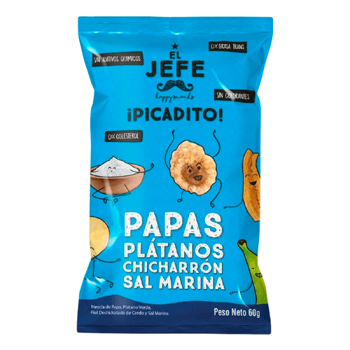 PICADITO PAPAS CHICHARR Y SAL M *60GR
