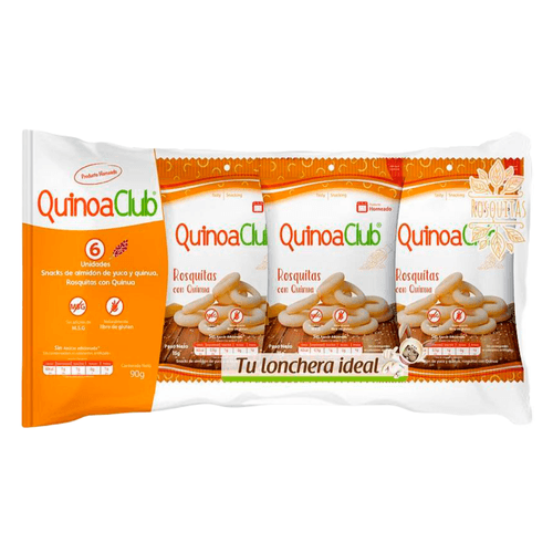 ROSQUITAS QUINUA SAB NATURAL X6 *90GR