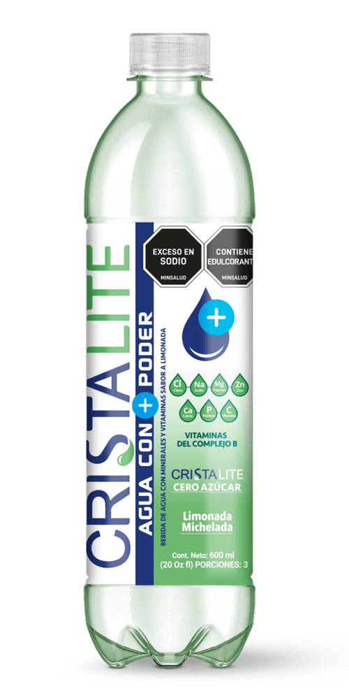 AGUA LIMONAD MICHELADA CRISTALITE *600ML