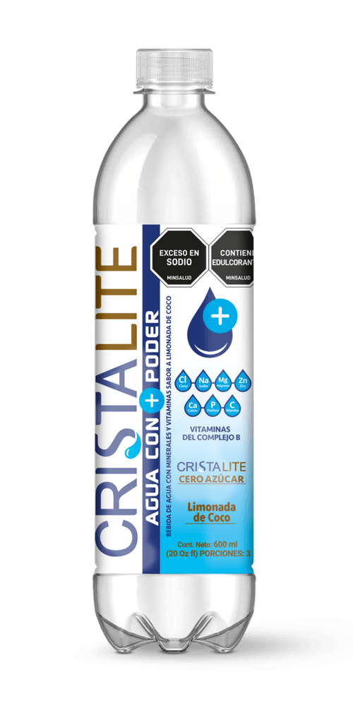 AGUA LIMONADA COCO CRISTALITE PET *600ML