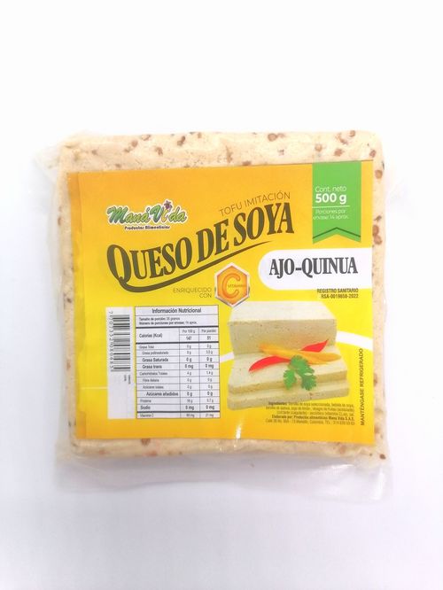 QUESO SOYA AJO QUINUA *500GR