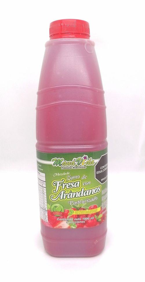 ZUMO FRESA Y ARANDANOS MANAVIDA *1000ML