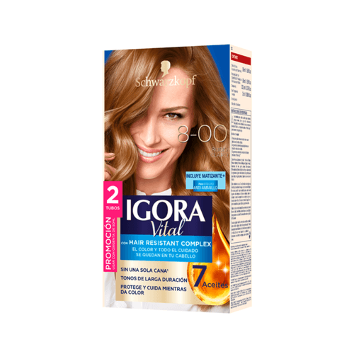 TINTE 8-00 RUBIO CLARO IGORA VITAL DT