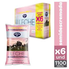LECHE ALPINA SEMIDESCREMADA 6U x 1100ML